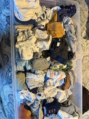 Assorted Baby Clothes Bundle - Neutral & Mustard Accents